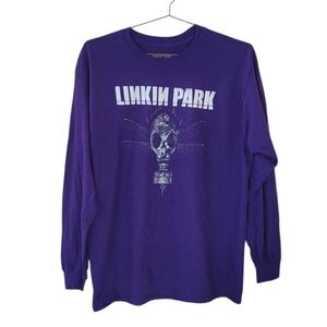 Linkin Park Purple Graphic Long Sleeve Shirt Size L